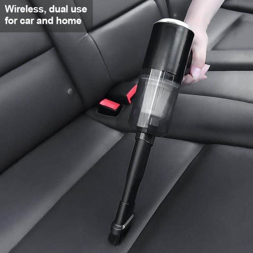 Portable 2 In 1 Vacuum Cleaner For Home & Car With Led Light
