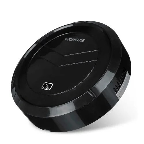 Smart Robot Rechargeable Automatic Vacuum Cleaner - Black