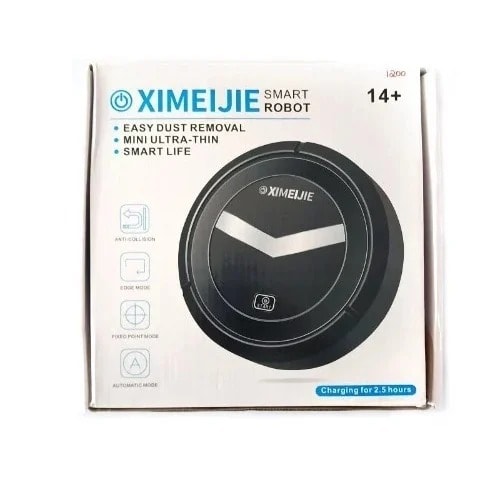 Smart Robot Rechargeable Automatic Vacuum Cleaner - Black