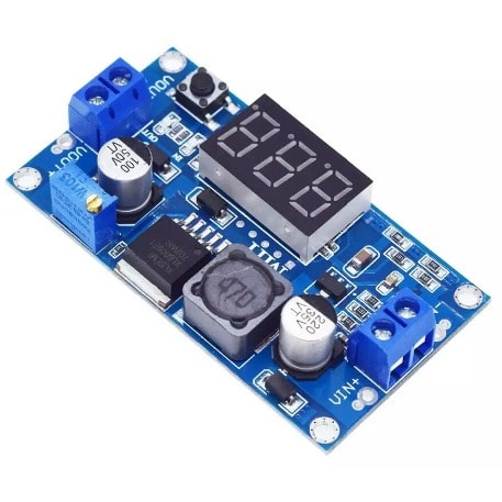 XL6009 DC-DC Adjustable Booster Power Supply Module With Voltmeter Display