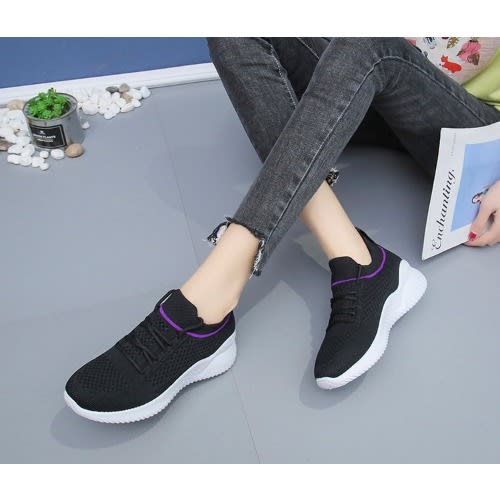 Mesh Sneakers -  Black