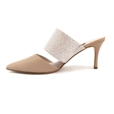 Meech Pointy Toe Mules-barely Nude