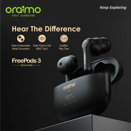 Oraimo Freepods 3 Noise Cancellation Tws True Wireless Earbuds