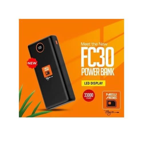 Power Bank Fast Charge Type C Input & Output - 33000mah