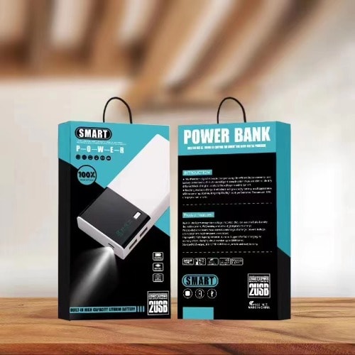 Digital Display 20,000mah Power Bank - Black