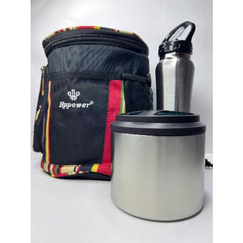 Lunch Bag - Stainless Flask And Water Bottle - 3 In 1