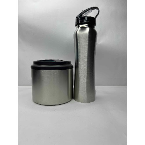 Lunch Bag - Stainless Flask And Water Bottle - 3 In 1