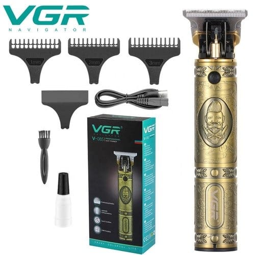 Vgr V-085 Rechargeable Hair Clippers With Zero Gapped Baldheaded Trimmer
