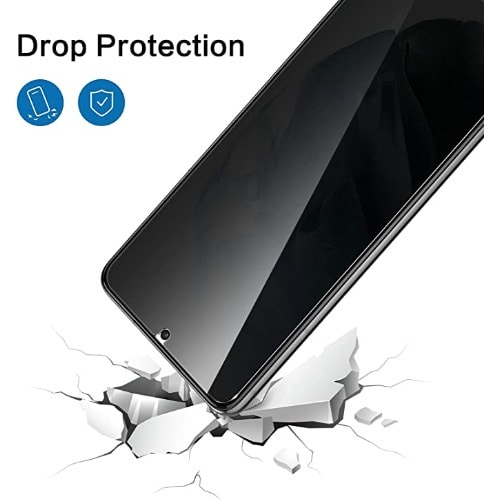 Screen Protector Privacy Tempered Glass With Fingerprint Unlock Support For Galaxy S22 Plus/s22+