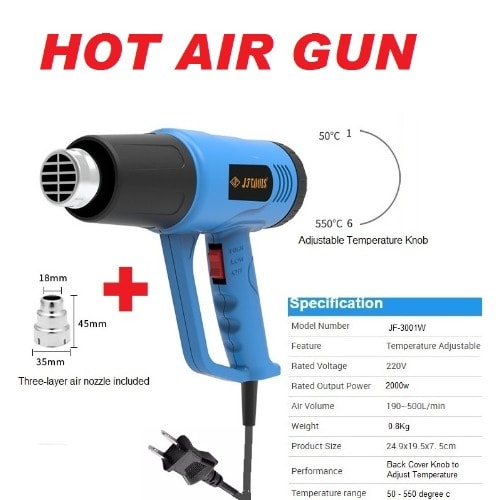 Adjustable Hot Air Heat Gun 220v 2000w