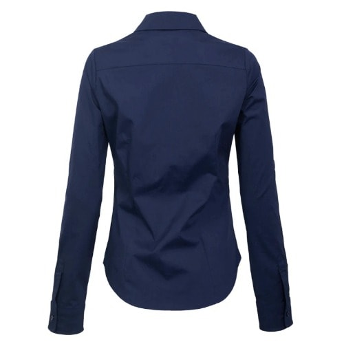 Ladies Formal Dress Shirt  - Navy Blue