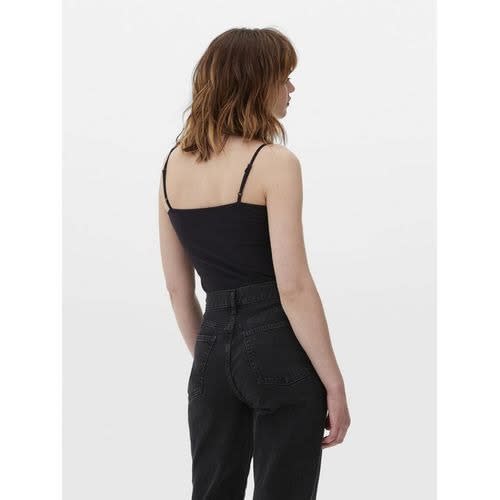 Adjustable Strap Stretch Camisole- Navy Blue