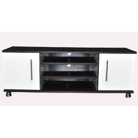 4-Feet TV Stand - White & Black