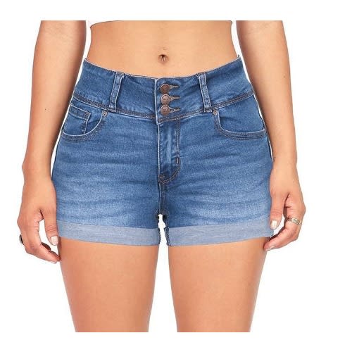 Denim High Waist Short- Blue
