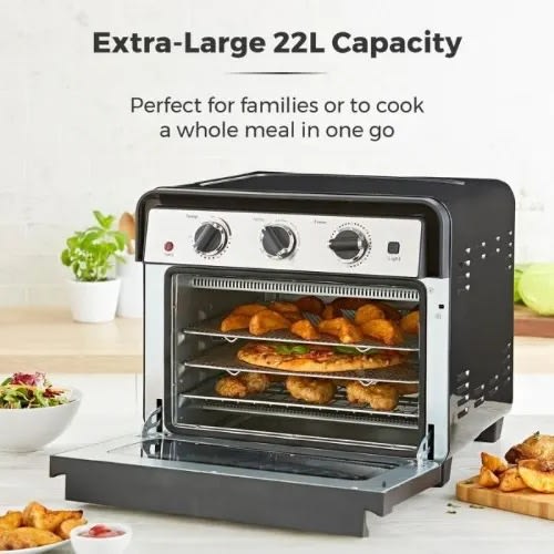 5 In 1 Air Fryer+ Oven-With Rapid Air Circulation And 60 Min Timer-22L - 1500W