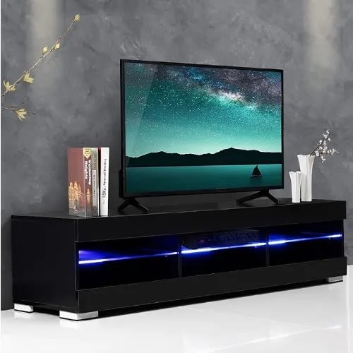 Tv Console + Storage Cabinet -Black