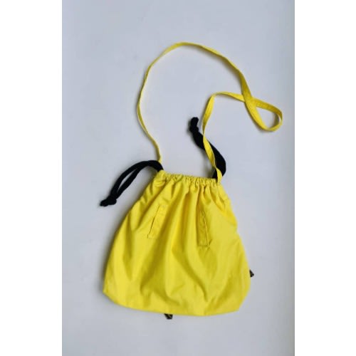 Shoulder Body Bag With Double Head Bow - Yellow