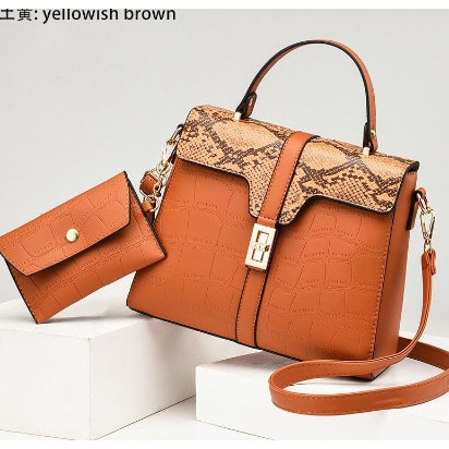 Ladies Leather Bag - Light Brown