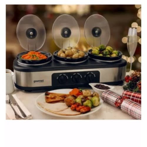 Gtsc003 - 3.9l Triple Slow Cooker