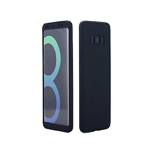Generic Samsung Galaxy S8 Plus Case 360 Degree Full Body Protection Soft Tpu Back Cover Bl