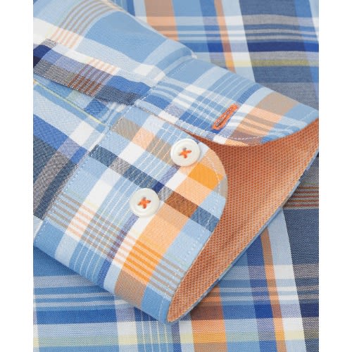 Casual Slim Fit  Oxford Check Button Down Shirt