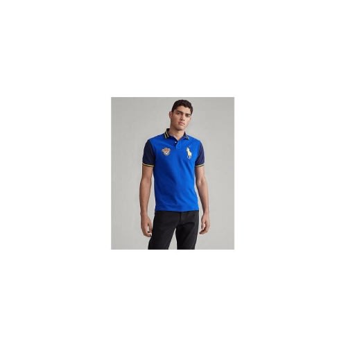 Men's Custom Slim Fit Mesh Polo
