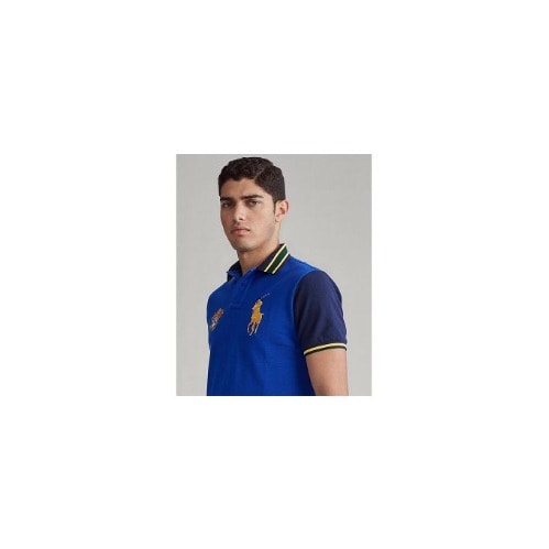 Men's Custom Slim Fit Mesh Polo
