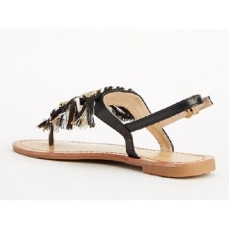 Embellished Flip Flop Sandals - 0006