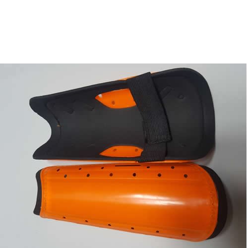 Men's Plain Football Sheen Guard - Orange