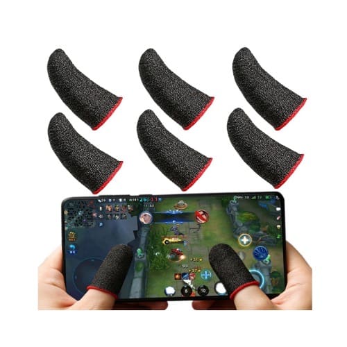 Mobile Gaming Finger Sleeves - 6 In 1 Set