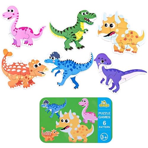 Kids 6 Pattern Jigsaw Puzzle Game - Dinosaur