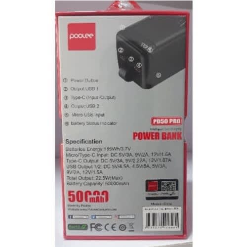 Poolee PowerBank - 50000mAh - 22.5W