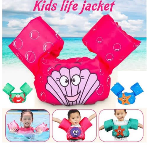 Children's Arm Ring Life Vest Jacket - Multicolor