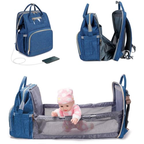 3 In 1 Diaper Bag Backpack Organizer + Multi-functional Bag