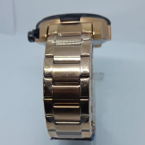 Chronograph Stainless Steel Rose Gold With Black Dial