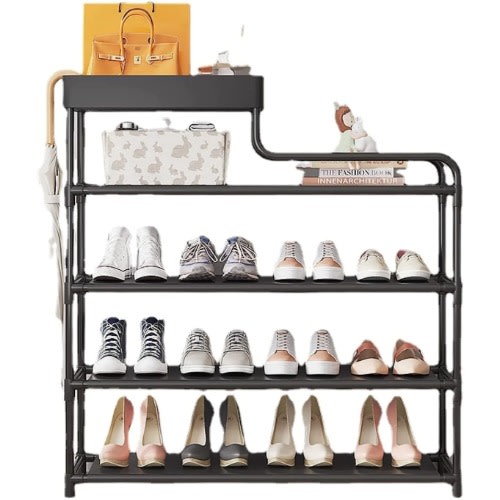 Shoe Storage  Rack With 5 Layer Thick Steel Pipe