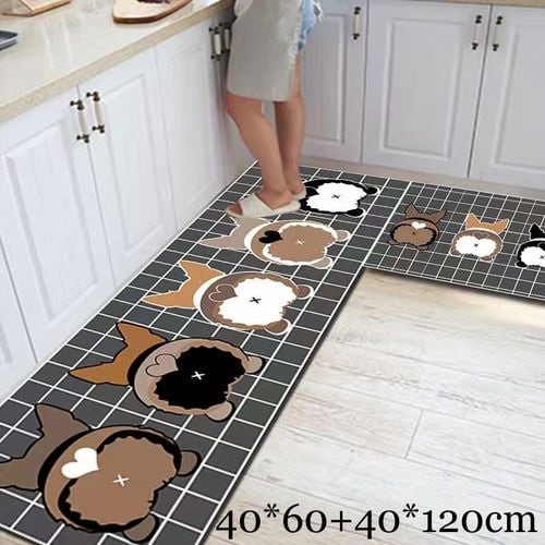 Anti-Slip Kitchen Floor Mat - 2 Pieces - 40*60+40*120cm