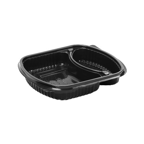 Compartment Disposable Takeaway Pack With Lids - 50 Pieces