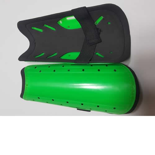 Men's Plain Football Sheen Guard - Lemon Green