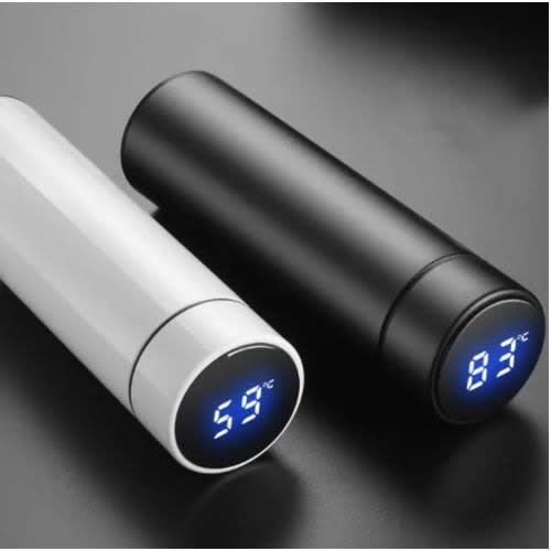 Stainless Steel Vacuum Flask - Smart Lcd Contact Screen Display Temperature - 2 In 1
