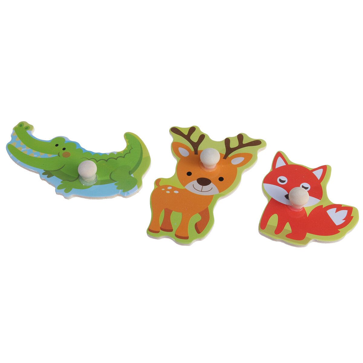 Wooden Peg Puzzles For Toddlers 2 3 Years Old Alphabet & Number Puzzles For Kids,Letters Numbers Animals And Vehicles Learning Toys Gift For Girls And Boys Wild Animal