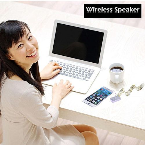 Mini Bluetooth 4.1 Wireless Speaker With Self-timer Hands-free Call Anti-lost (White) HT-S