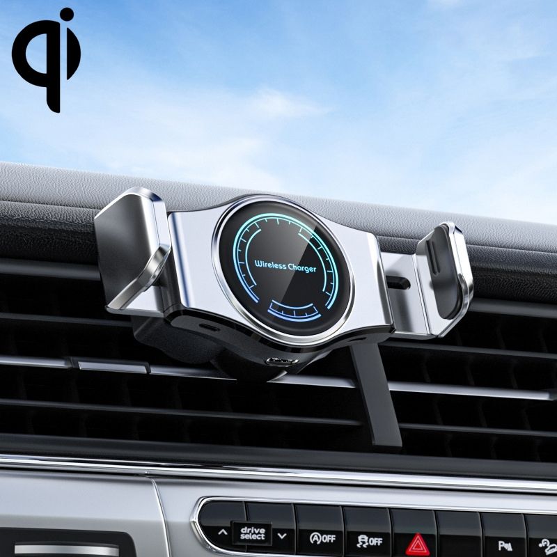 15W Mini Car Wireless Charger Phone Smart Sensing Holder
