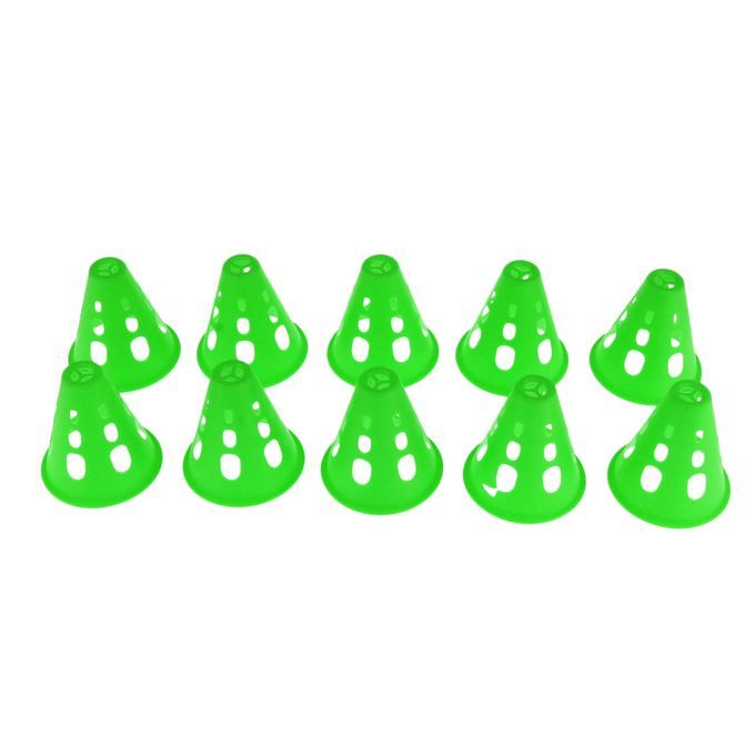 10 Sport Football Training Traffic Cones Skating Soccer Training Green
