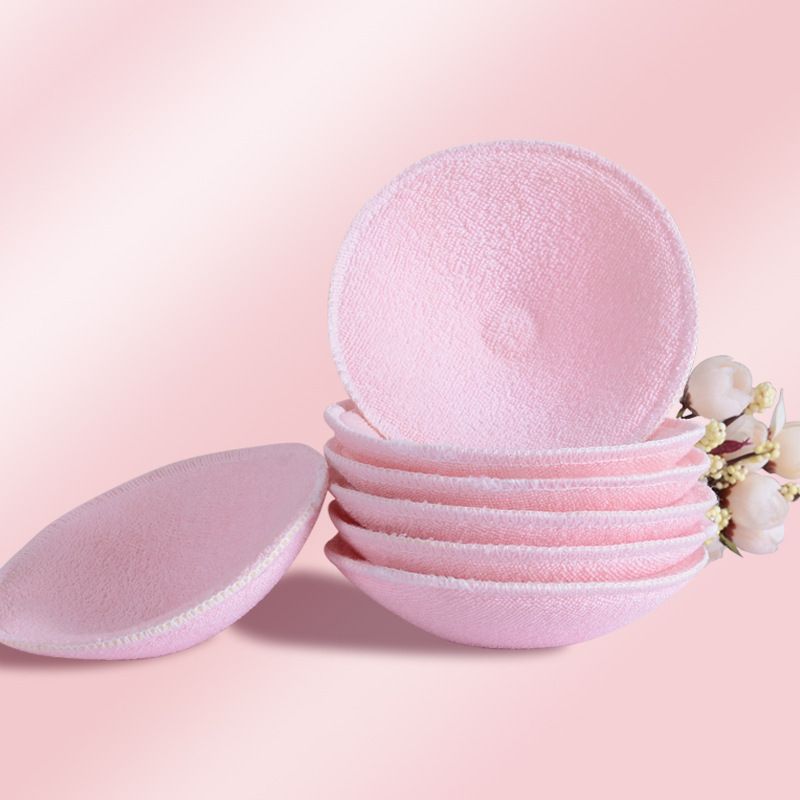 2/4 Pcs Breast Pads Cotton Anti-overflow Nursing Bra Breast Pads Reusable Soft