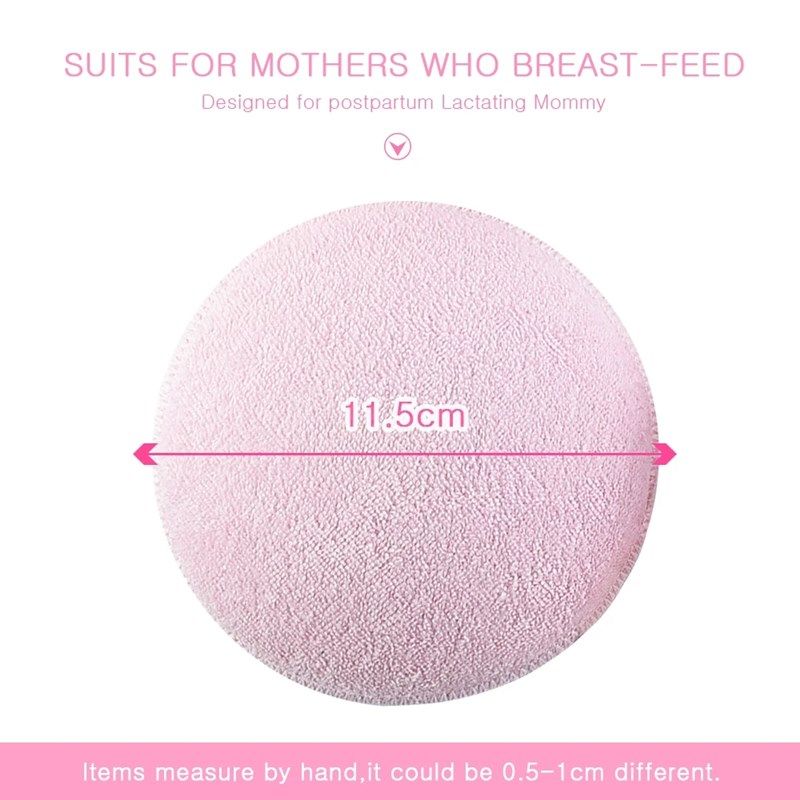 2/4 Pcs Breast Pads Cotton Anti-overflow Nursing Bra Breast Pads Reusable Soft