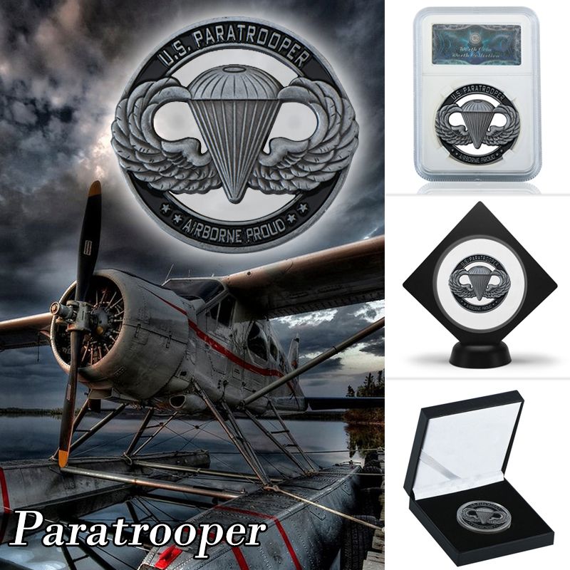 WR US Paratrooper Commemorative Challenge Coin Home Decor