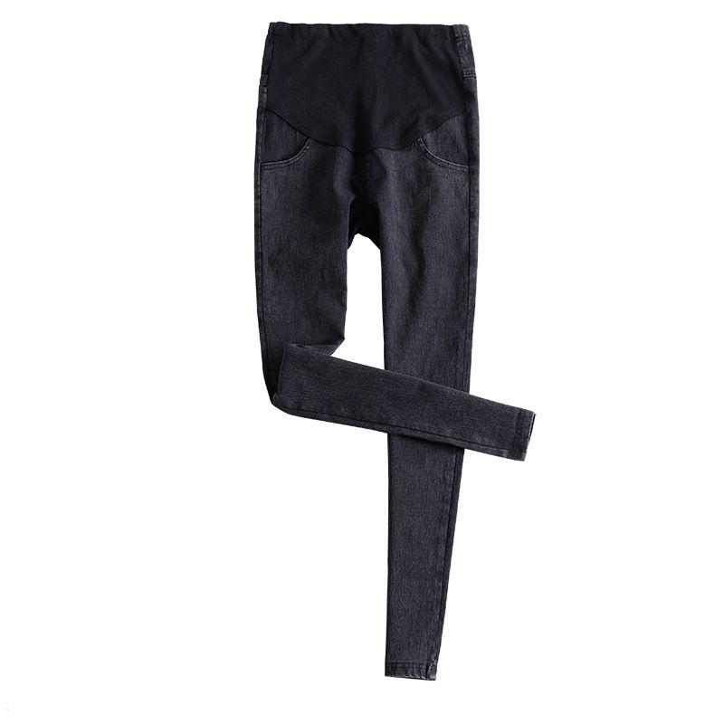 Maternity Pregnancy Skinny Trousers Jeans Over The Pants Elastic Casual Pockets