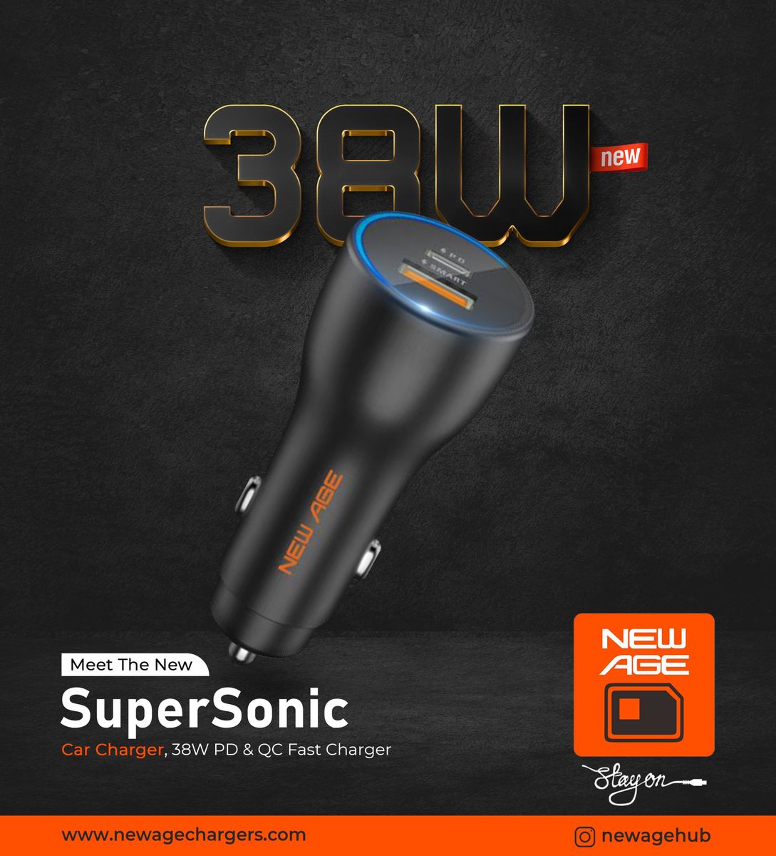 Best Original Super Sonic PD 38W Fast Car Charger