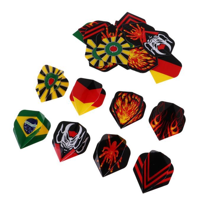 Count 24/27/36 Dart Flights Replacement National Flags 24 Assembly